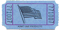 1x2 Flag Roll Tickets