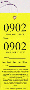 Two Part Storage Checks with Elastic Band