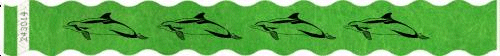 FastPrint Custom Tyvek Wave Wristbands with Image Repeated