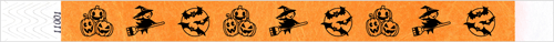 3/4" Halloween Night Tyvek Wristbands