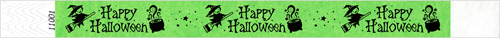 3/4" Happy Halloween Tyvek Wristbands
