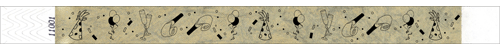 3/4" New Year's Party Tyvek Wristbands