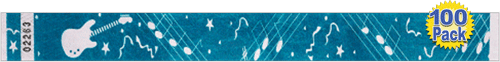 1" Premium Rock Tyvek Wristbands 100 Pack