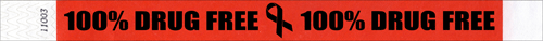 3/4" 100% Drug Free Tyvek Wristbands