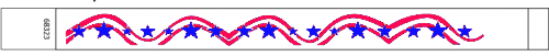 3/4" Stars and Stripes Tyvek Wristbands