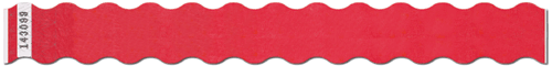 Solid Color 1" Wave Tyvek Wristbands