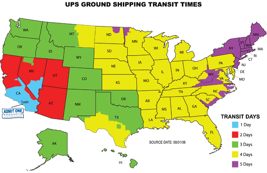 Ups Shipping Time Chart