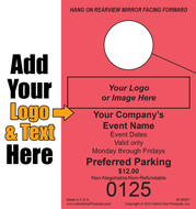 Event HT-125 - 1 part Custom Hang Tag - Text and Logo