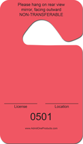 2-3/4&quot; x 4-3/4&quot; Stock Paper Monthly Parking Hang Tags-Blank