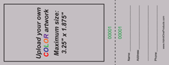 Upload-Your-Own Regular Vertical Budget Color Raffle Ticket