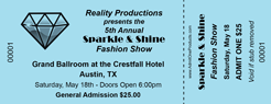 Regular Economy Event Ticket with Logo