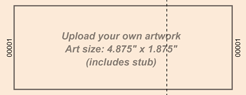 Upload-Your-Own Regular Economy Event Ticket