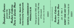 Regular Vertical Economy Event Ticket