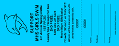 Regular Vertical Raffle Ticket with Logo
