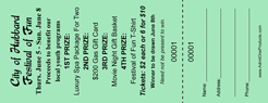 Regular Vertical Raffle Ticket