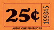 25 Cent - Single Roll Tickets