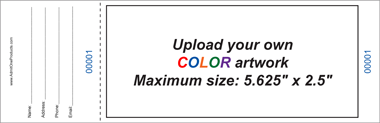 Upload-Your-Own Jumbo Budget Color Raffle Ticket
