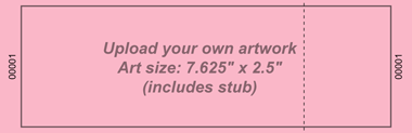 Upload-Your-Own Jumbo Economy Event Ticket