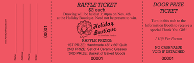3-Part Jumbo Raffle Ticket with Logo