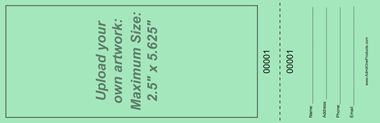 Upload-Your-Own Jumbo Vertical Raffle Ticket