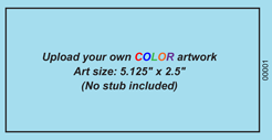 No Stub Upload-Your-Own Large Budget Color Event Ticket