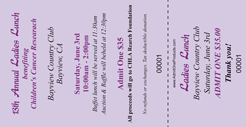 Large Vertical Budget Color Event Ticket