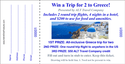 Large Budget Color Raffle Ticket with Logo