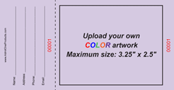 Upload-Your-Own Large Budget Color Raffle Ticket