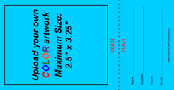 Upload-Your-Own Large Vertical Budget Color Raffle Ticket
