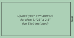 No Stub Upload-Your-Own Large Economy Event Ticket
