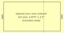Upload-Your-Own Large Economy Event Ticket