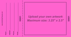 Upload-Your-Own Large Raffle Ticket