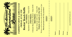 Large Vertical Raffle Ticket with Logo