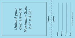 Upload-Your-Own Large Vertical Raffle Ticket