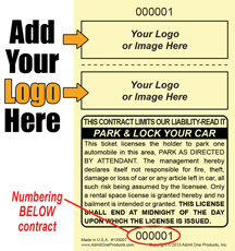2 Part Custom Park and Lock - Logo Only