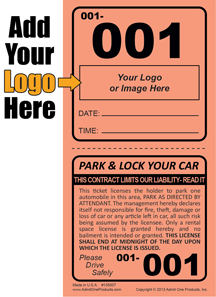 2 Part Custom Self Park and Lock - Logo Only