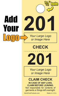 2 Part Custom Coat Check - Logo