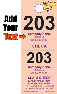 2 Part Custom Color Coat Check - Text Only