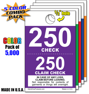 2 Part Color Coat Check - Pack of 5,000 Special