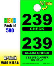 2 Part Neon Coat Check