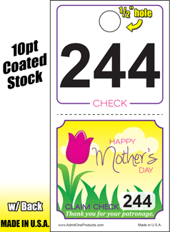 2 Part Seasonal Coat Check - Mother&#039;s Day