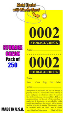 Two Part Storage Checks with Elastic Band