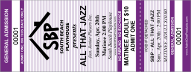 Classic GA Ticket - Logo and Text