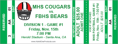 Classic RSVD Ticket - Color Logo and Text - Horizontal