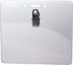 Premium Horizontal 4-1/4&quot; x 3-1/2&quot; Badge Holder Clip-On