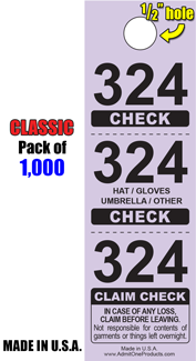 3 Part Classic Coat Check