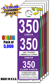 3 Part Color Coat Check - Pack of 5,000 Special