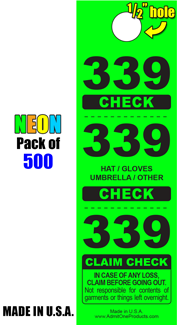3 Part Neon Coat Check