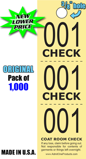 Three Part Coat Check