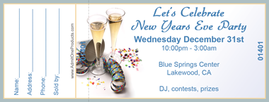 A Toast Full Color Raffle Ticket with Text